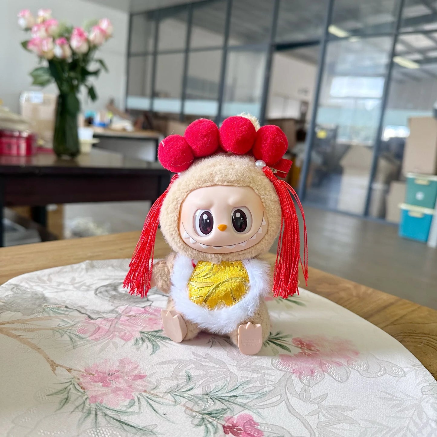 17cm Labubu I II Cute Plush Doll'S Clothes Idol Dolls Sitting Party Christmas Clothing Sweater Accessories For Korea Kpop Exo