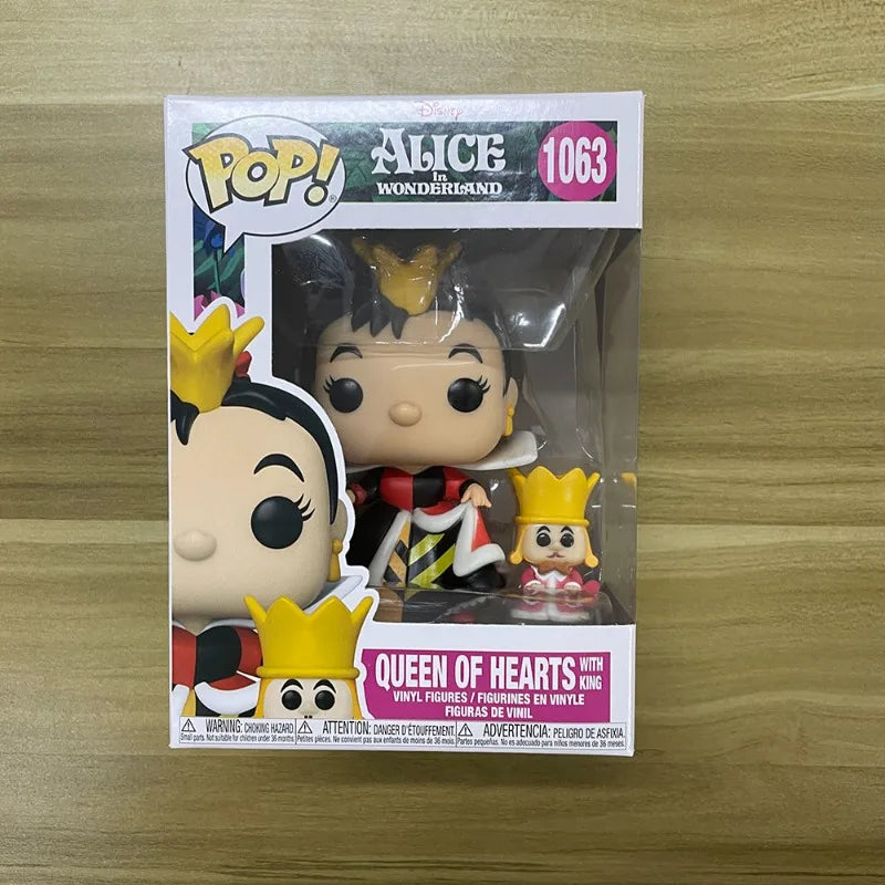 FUNKO POP Vinyl Figurine Alice in Wonderland Queen King Alice Mad Hatter Anime Figure Model Toys Collect Ornaments