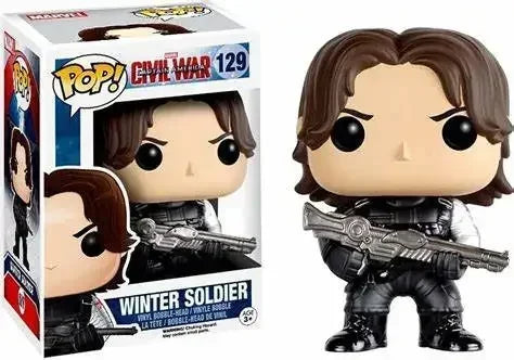 Funko Movies Super Heroes Captain America Winter Soldier 43# 44# 129#  Action Vinyl Figure Model Toys For Children Birthday Gift