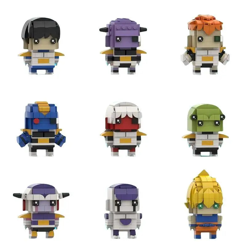 Dragon Ball Q version figure villain collection character puzzle male fight figure toy gift set desktop collection ornaments