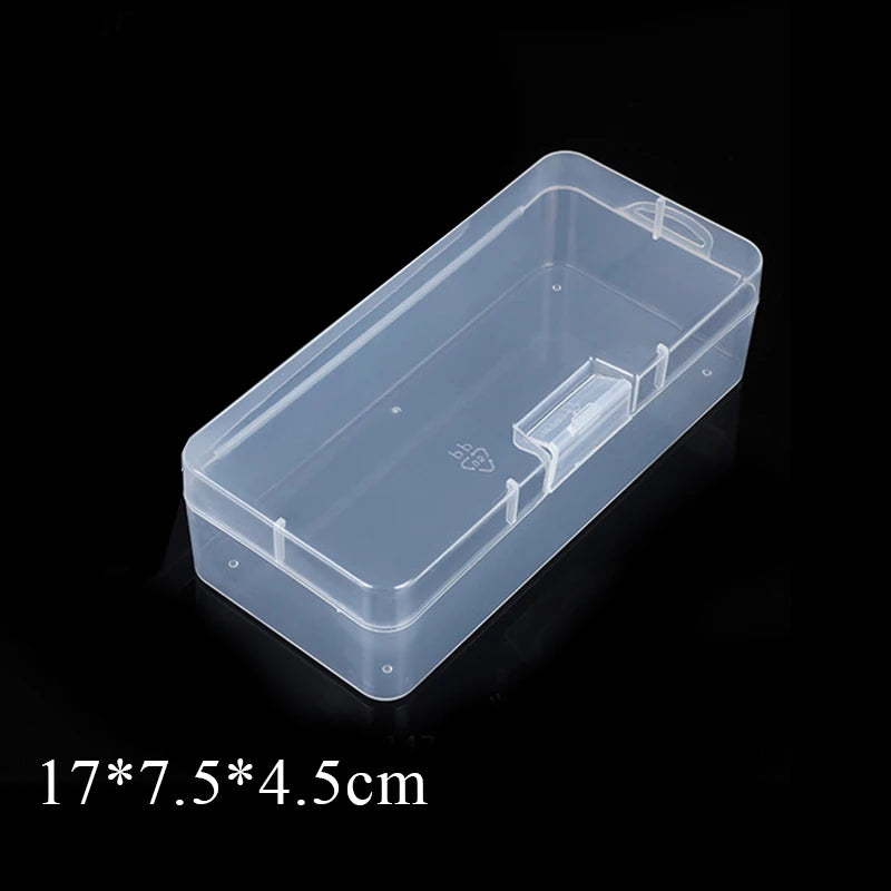 Rectangular Translucent Box Durable Strong Storage Box Packing Plastic Boxes Dustproof Strong Jewelry Storage Case Container