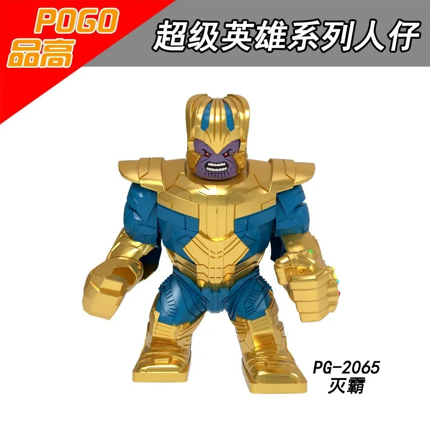 Building Blocks Marvel Superhero Action Figure Venom Thanos Iron Man Children's Combination Building Blocks Toy Birthday Gift