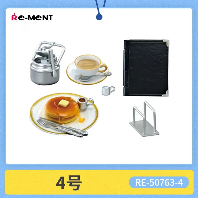 RE-MENT Candy Toy Marufuku Coffee Shop Eat Tea Dessert Cafe Mini Miniature Scene Display Table Decoration Blind Box Collectible