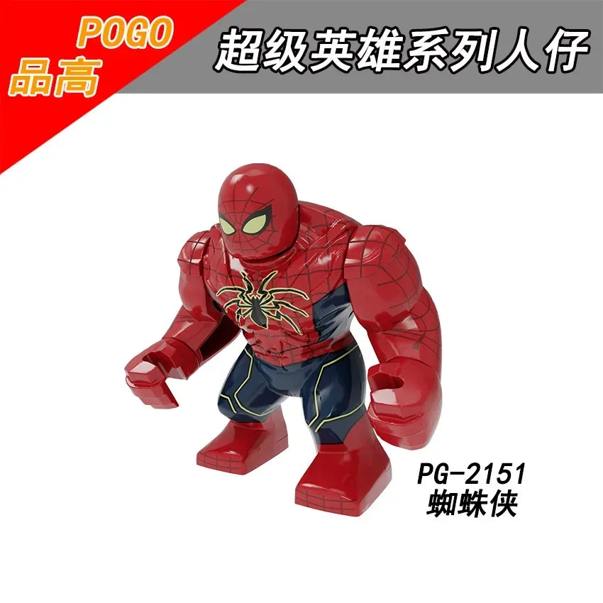 Building Blocks Marvel Superhero Action Figure Venom Thanos Iron Man Children's Combination Building Blocks Toy Birthday Gift