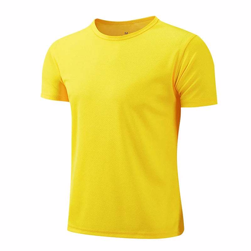 Multicolor Quick Dry Short Sleeve Sport T Shirt Gym Jerseys Fitness Shirt Trainer Running T-Shirt Men's Breathable Sportswear