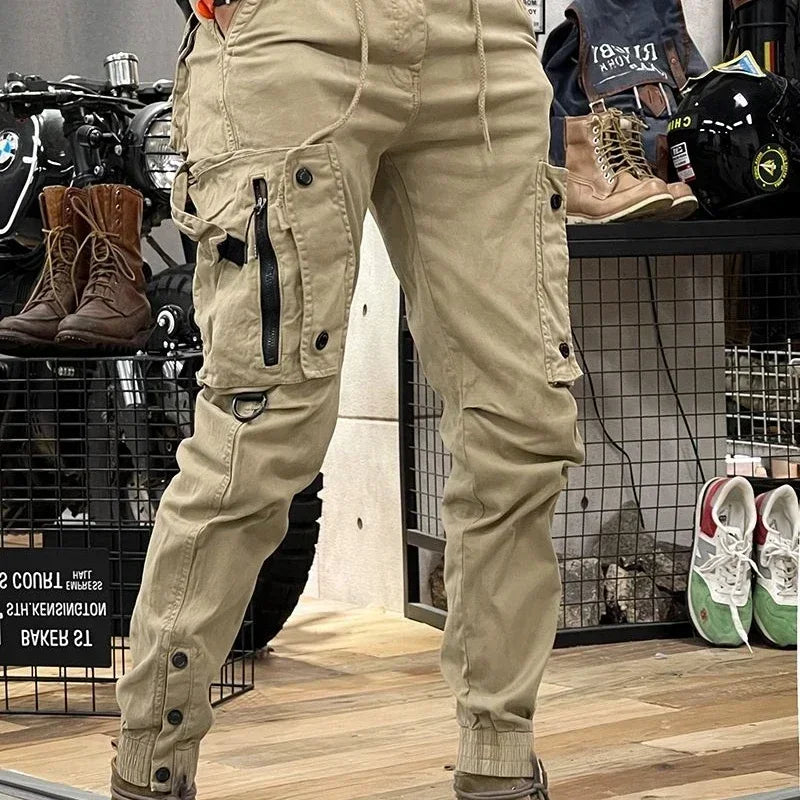 Camo Navy Trousers Man Harem Y2k Tactical Military Cargo Pants for Men Techwear High Quality Outdoor Hip Hop Work Stacked Slacks