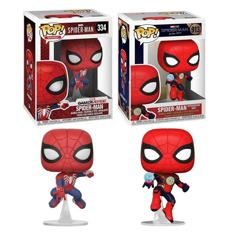 New Arrival Funko Pop SpiderMan 3 Heroes No Way Home Peripheral Toys #913 SpiderMan #334 Bobble-head Action Figure Model Toys