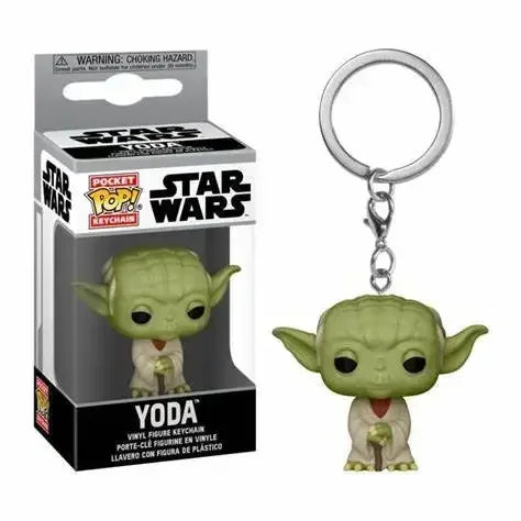 NEW FUNKO Pop New Stormtropper Mandalorian Darth Vader Yoda Keychain PVC Action Figure Collection Model Toys For Children POP