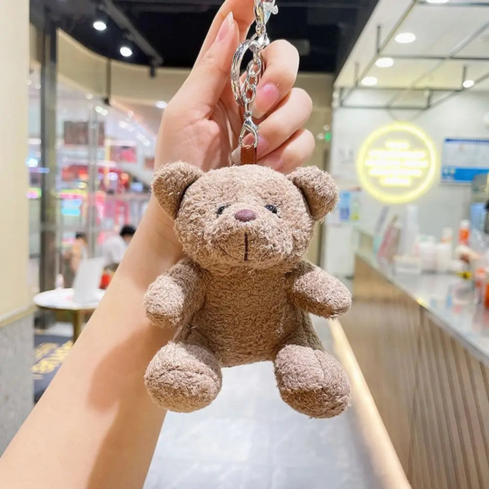 Plush Bear Doll Key Chain Cute Doll Pendant Bag Pendant Instagram Accessories Couple Key Chain Children Gift Jewelry