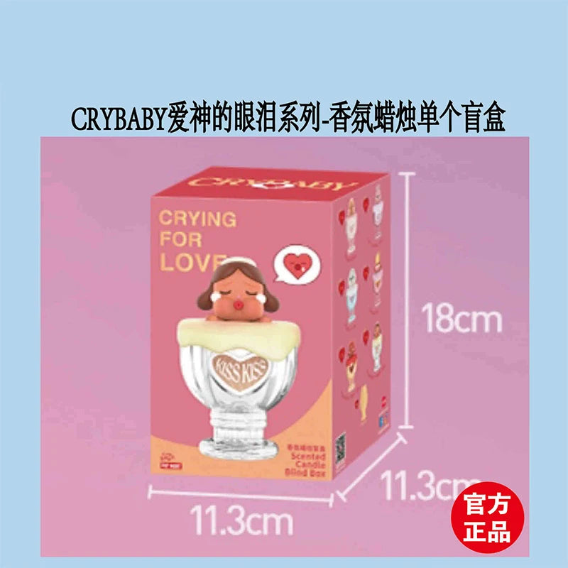 Genuine Crybaby Crying For Love Series Vinyl Face Doll Hanging Card Cute Love You Cherry Much Figures Keychain Pendant Gift