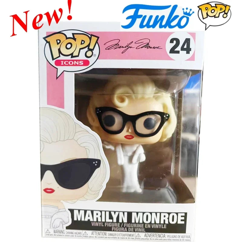 Newest Arrival FUNKO POP Movies&Tv Super Stars Marilyn Monroe #24 Action Figure Model Toys for Children Gift