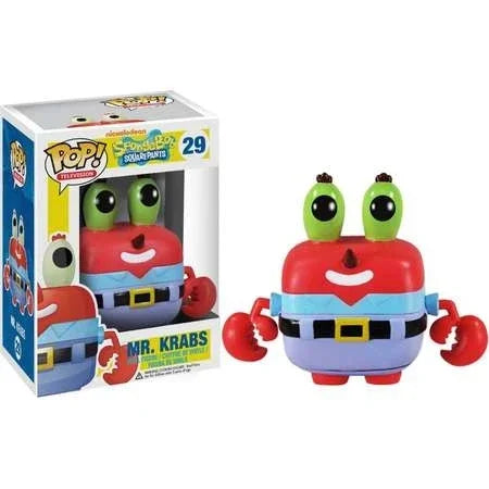 FUNKO POP SQUIDWARD #27 PATRICK #26 Mr. Krabs #29 #453 PVC Action Figure Collectible Model toys for children birthday Gift