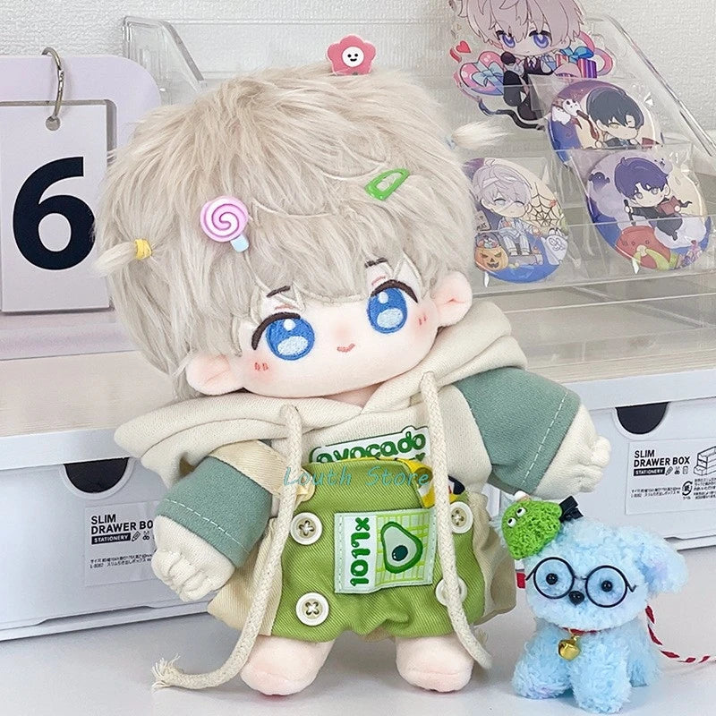 20cm Anime Love And Deepspace Xavier Rafayel Zayne Sylus Plush Doll Cotton Body Change Clothes Outfit Stuffed Toy Cosplay Gift