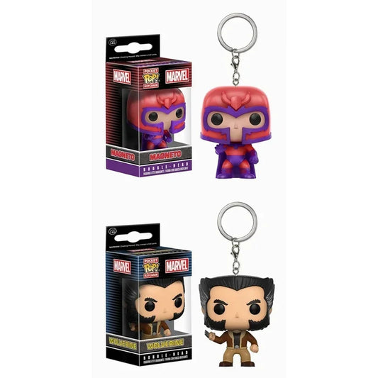 FUNKO
 with original box BOBBLE-HEAD Pocket X-Men Magneto Keychain Action Figure Toys