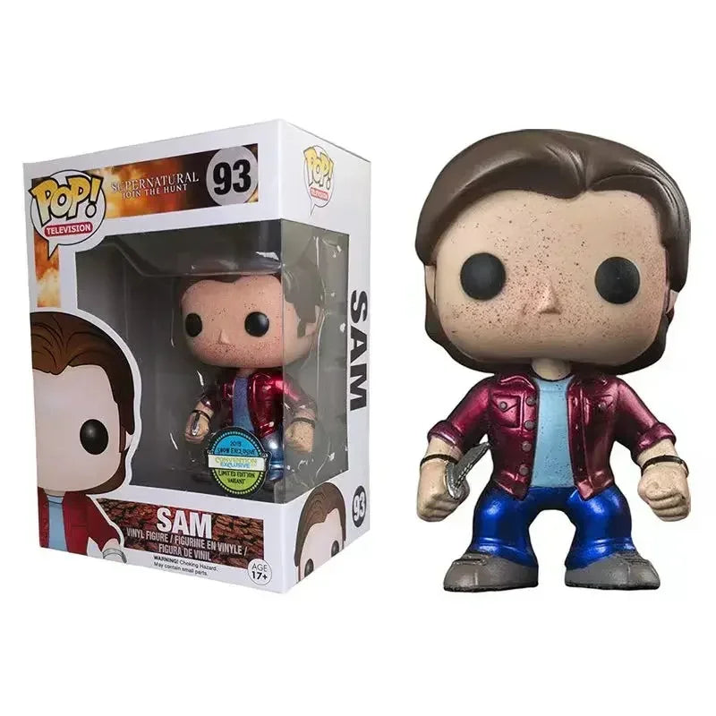 Funko POP Supernatural Bobby Singer 305 Bloody Sam 93 Dean 94 Castiel 95 Crowley 200 VINYL Figure Exclusive Limited Model Toys