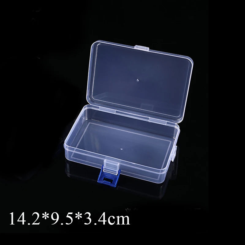 Rectangular Translucent Box Durable Strong Storage Box Packing Plastic Boxes Dustproof Strong Jewelry Storage Case Container