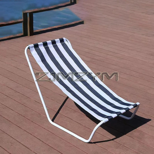 Beach Lounge Chair Camping Easy Folding Reclining Sunbathing Lounge Chair Outdoor Fishing BBQ Lounge Travel Recliner