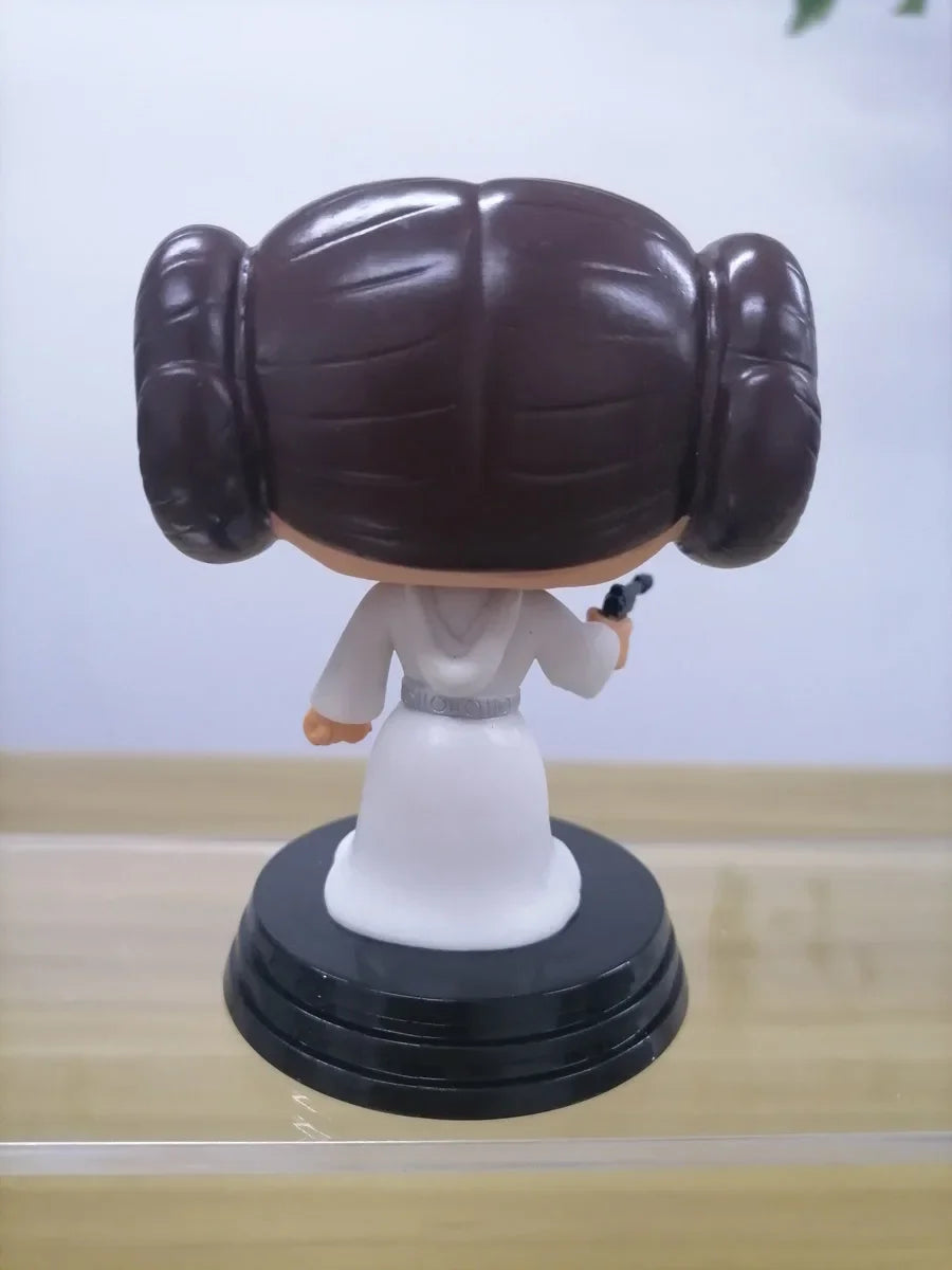 FUNKO POP Vinyl Figurine Star Wars Princess Leia Bobble-Head Model Toy Collection Action Figure Table Ornaments