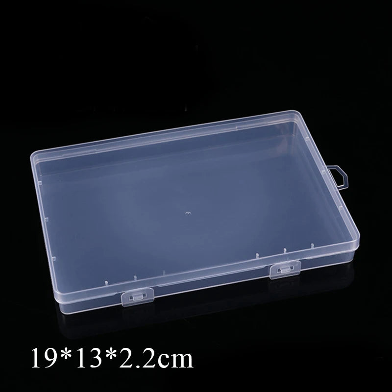 Rectangular Translucent Box Durable Strong Storage Box Packing Plastic Boxes Dustproof Strong Jewelry Storage Case Container