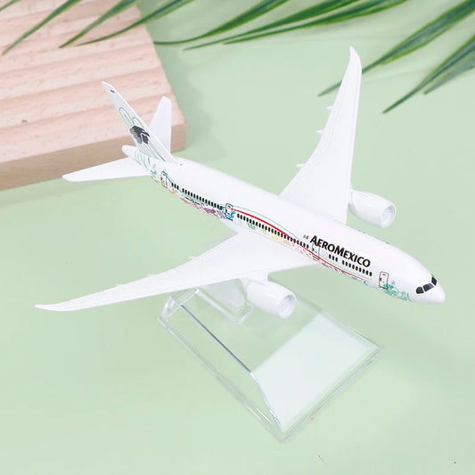 16cm 1/400 Scale Alloy Metal Mexican Air AEROMEXICO B787 Airlines Airplane Model Boeing 787 Airways Plane Model Diecast Aircraft