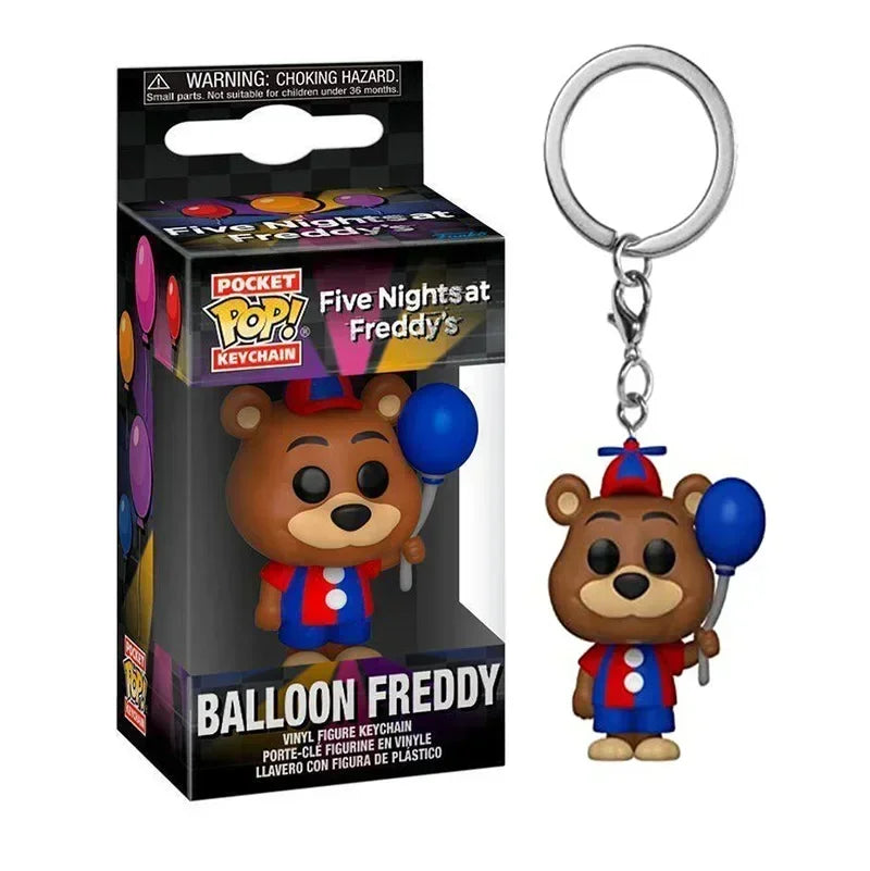 NEW Funko Pop VR Freddy Bonnie High Score Chica Balloon Foxy Freddy Toy Vinyl Figures Pocket Pop Keychain Collection Model Toys