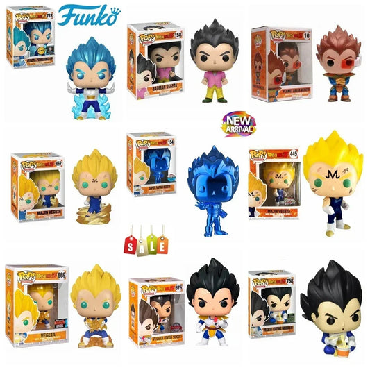 Funko POP Dragon Ball SUPER SAIYAN VEGETA 154# MAJIN VEGETA 862 445 VEGETA 669 676 758 10 814 156 713 Vinyl Figure Model Toys