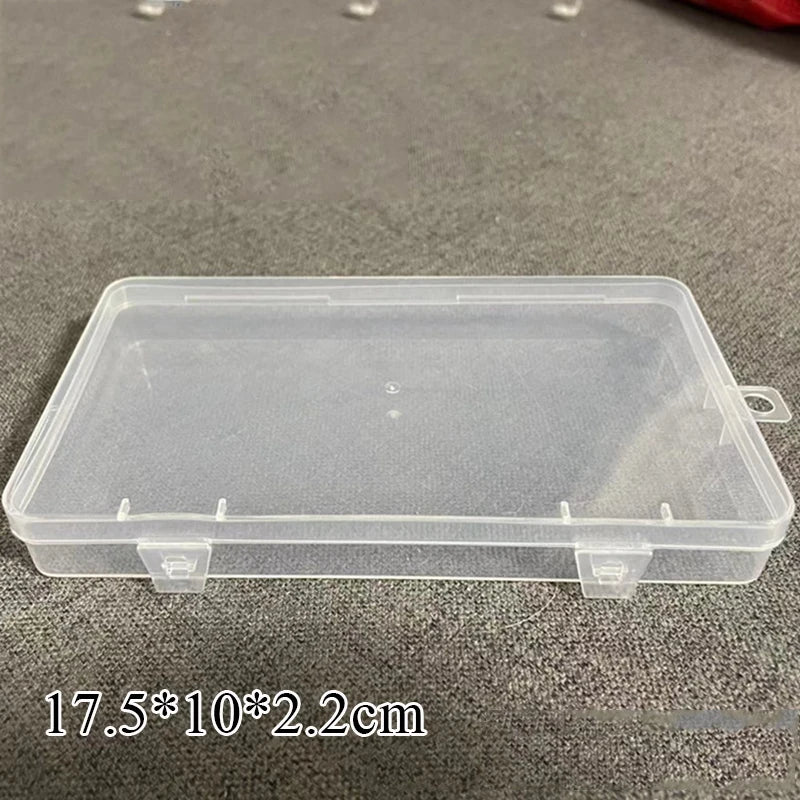 Rectangular Translucent Box Durable Strong Storage Box Packing Plastic Boxes Dustproof Strong Jewelry Storage Case Container