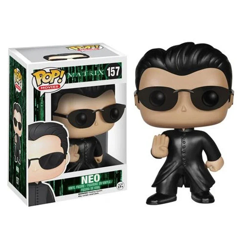 NEW Hot FUNKO POP Movie&TV The Matrix NEO #157 Vinyl Dolls Action Figures Collection Model Toys for Gift