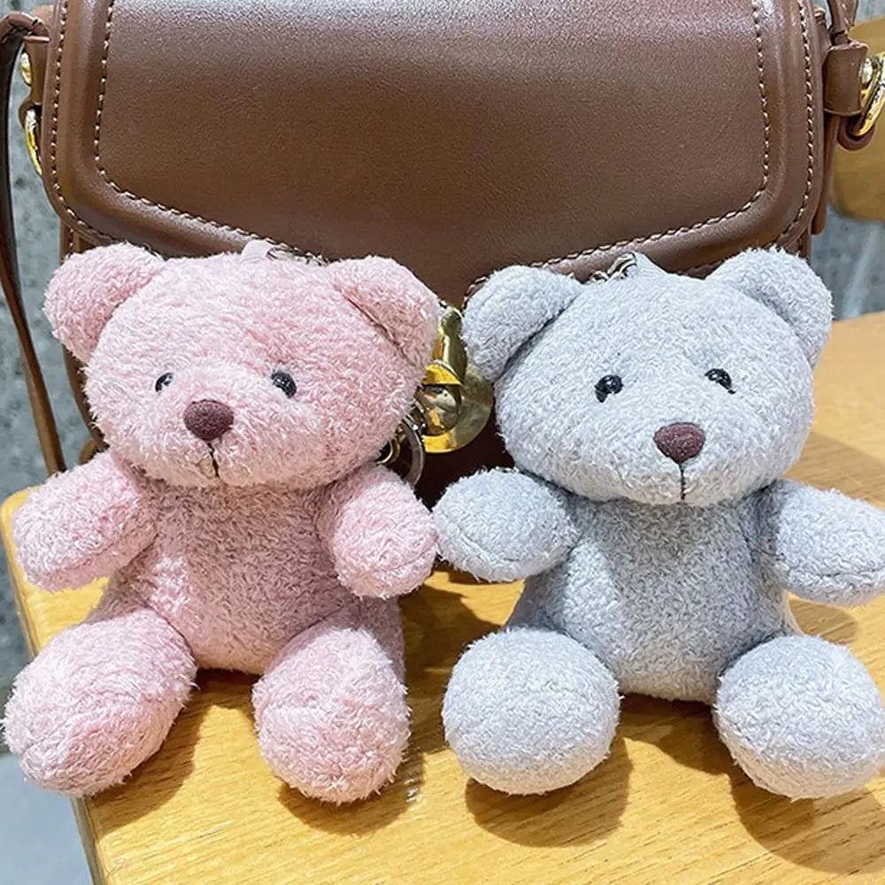 Plush Bear Doll Key Chain Cute Doll Pendant Bag Pendant Instagram Accessories Couple Key Chain Children Gift Jewelry