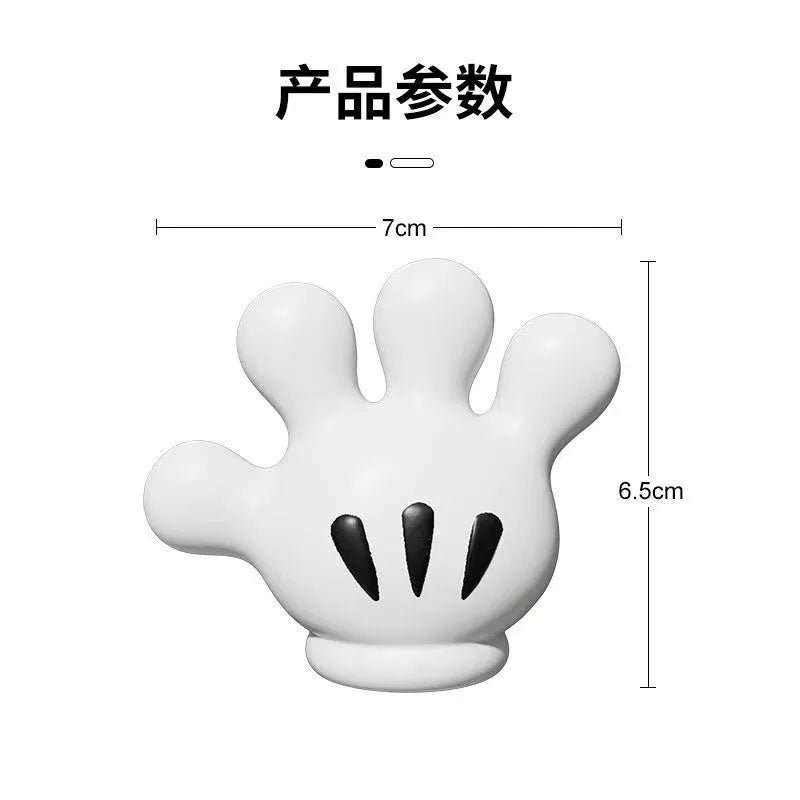 Disney Mickey Palm Toothbrush Hook Cartoon Toothbrush Holder Suction Cup Hook No Trace No Punch Bathroom Hook Storage Rack