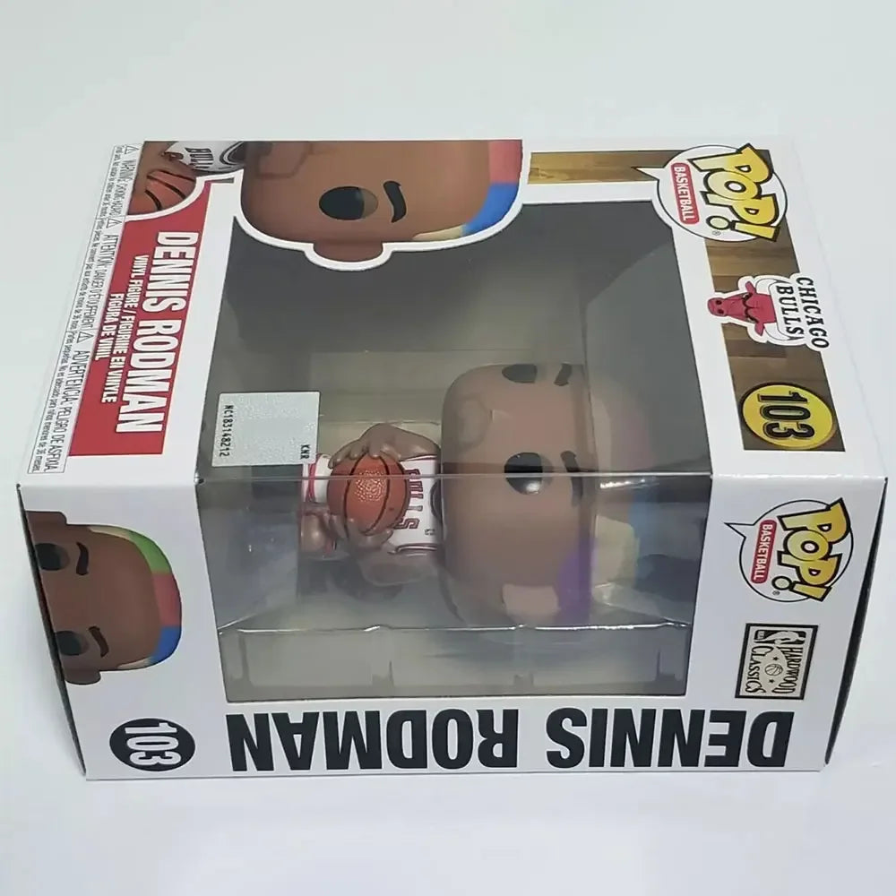 Pop NBA Chicago Bulls Dennis Rodman Bulls Home #103 Figures Funko 3.75 inches Figure Collectible Limited Edition Model Toy