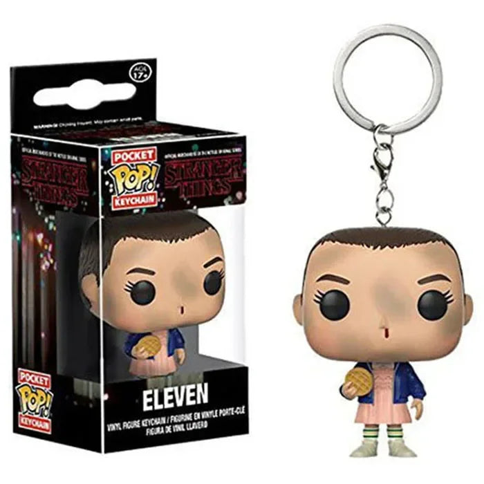 13 styles Newest FUNKO POP Pocket keychains Demogorgon Dustin Eleven Freddy Steve Robin Barb Action Figures Toys