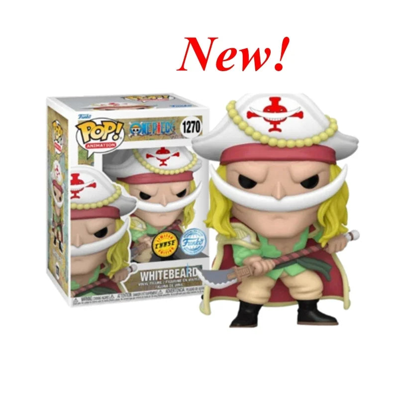 NEW FUNKO POP ONE PIECE series Toy Whitebeard 1270 limited Gol D. Roger 1274 Eustass Kid 1287 Model Action Figure Toys for Gifts