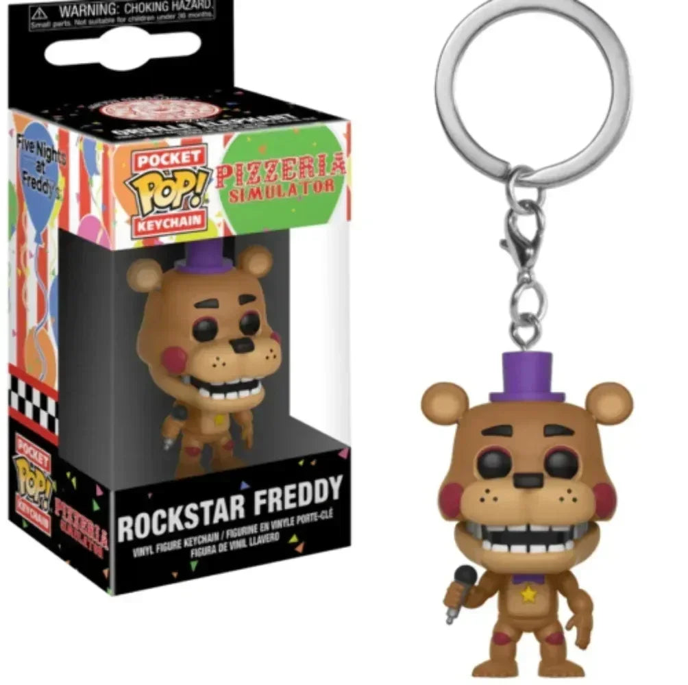 NEW Funko Pop VR Freddy Bonnie High Score Chica Balloon Foxy Freddy Toy Vinyl Figures Pocket Pop Keychain Collection Model Toys