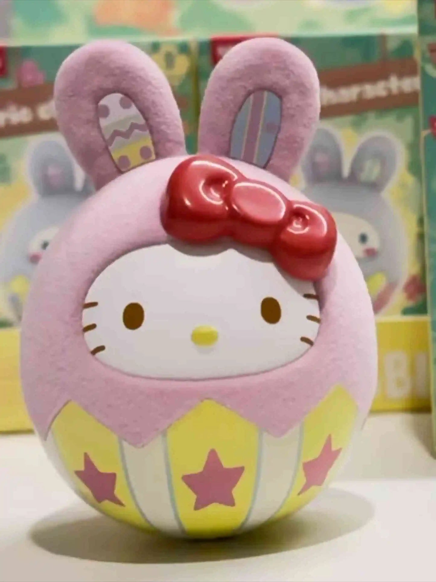 Miniso Rabbit Egg Series Tumbler Blind Box Bunny Cute Doll Trendy Play Desktop Ornament Model Toys Decor Girl'S Birthday Gift