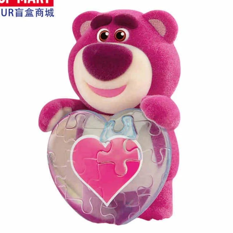 Disney Pixar Lotso Strawberry Bear Fantastic Dating Series Blind Box Tide Play Action  Figures Kawaii Doll Ornament Trendy Gift