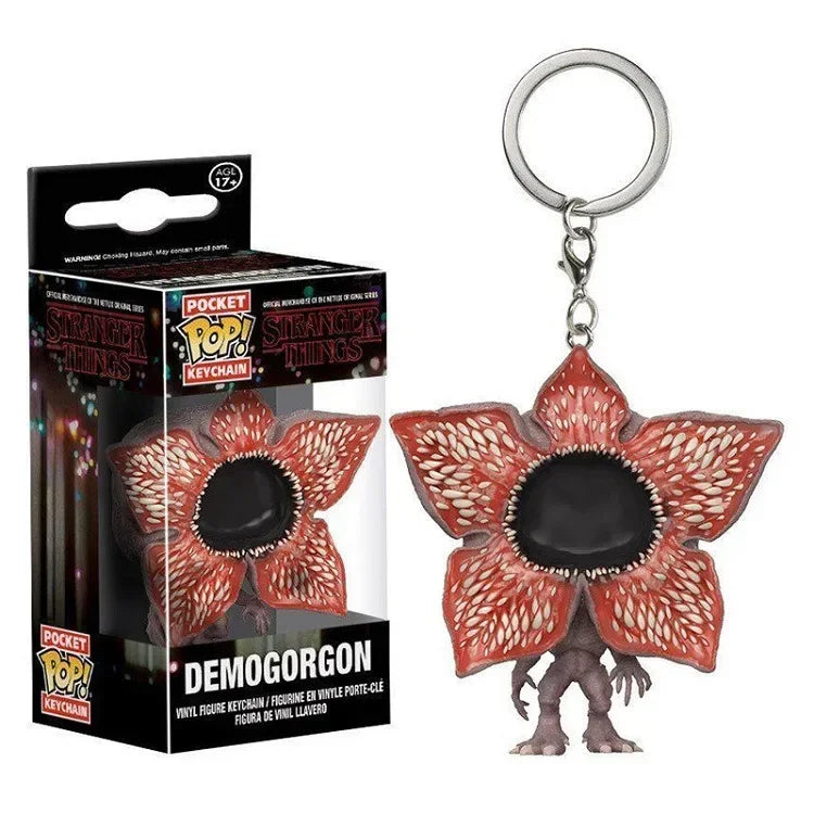 13 styles Newest FUNKO POP Pocket keychains Demogorgon Dustin Eleven Freddy Steve Robin Barb Action Figures Toys