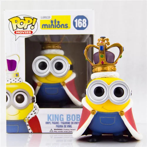 Funko Pop Despicable Me Minions 3 Kings Original Pirates Kevin Minions Figurines Desktop Decoration Figure Birthday Gift