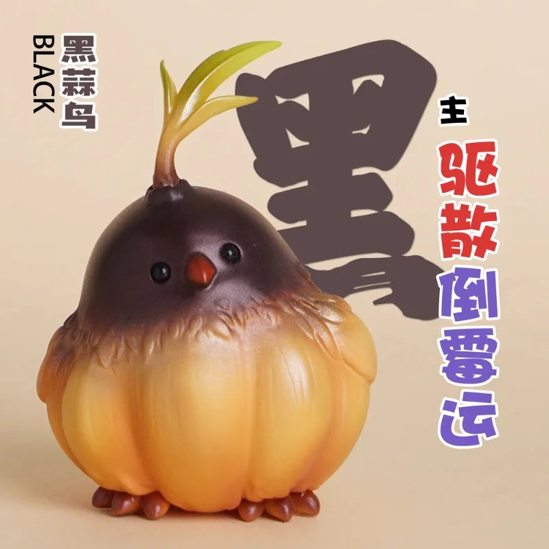 Gashapon Capsule Toy Garlic Bird Funny Cute Model Toys Fiugre Desktop Decoratoion Children Gifts