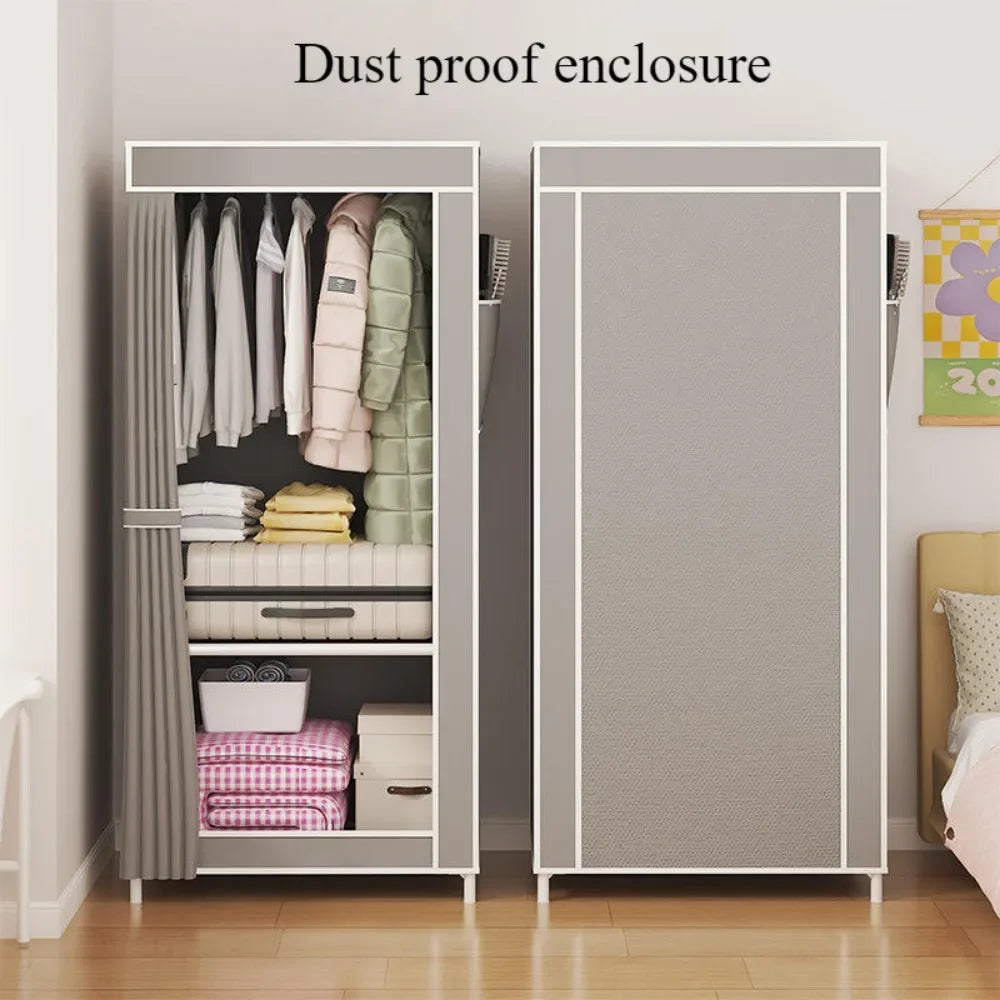 Simple Wardrobes Non-Woven Cabinet High-Capacity Fabric Wardrobe Standing Modern Storage Cabinet Bedroom Furniture Wardrobe