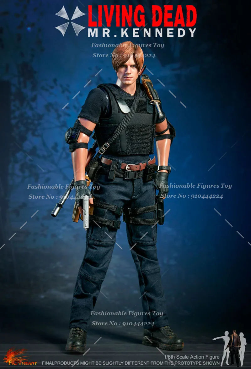 Hot Heart FD014 1/6 Men Soldier Killer Leon Anime Games Handsome Police Killer Full Set 12Inch Action Figure Model Collection To