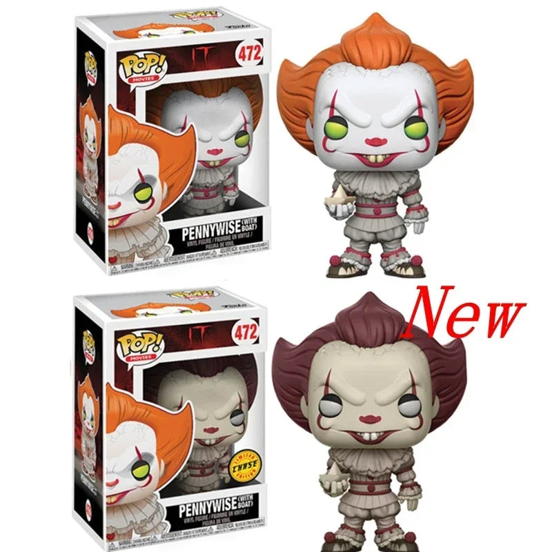 FUNKO POP Pennywise 472# Limited Figure Model Toys for Children Christmas Birthday Gifts