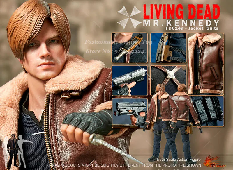 Hot Heart FD014 1/6 Men Soldier Killer Leon Anime Games Handsome Police Killer Full Set 12Inch Action Figure Model Collection To