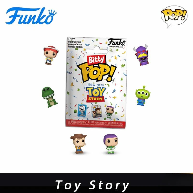 Funko Bitty Pop Mini-Size Toy Story Star Wars Mandalorian Gifts Toy Model Anime Figures Collect Ornaments