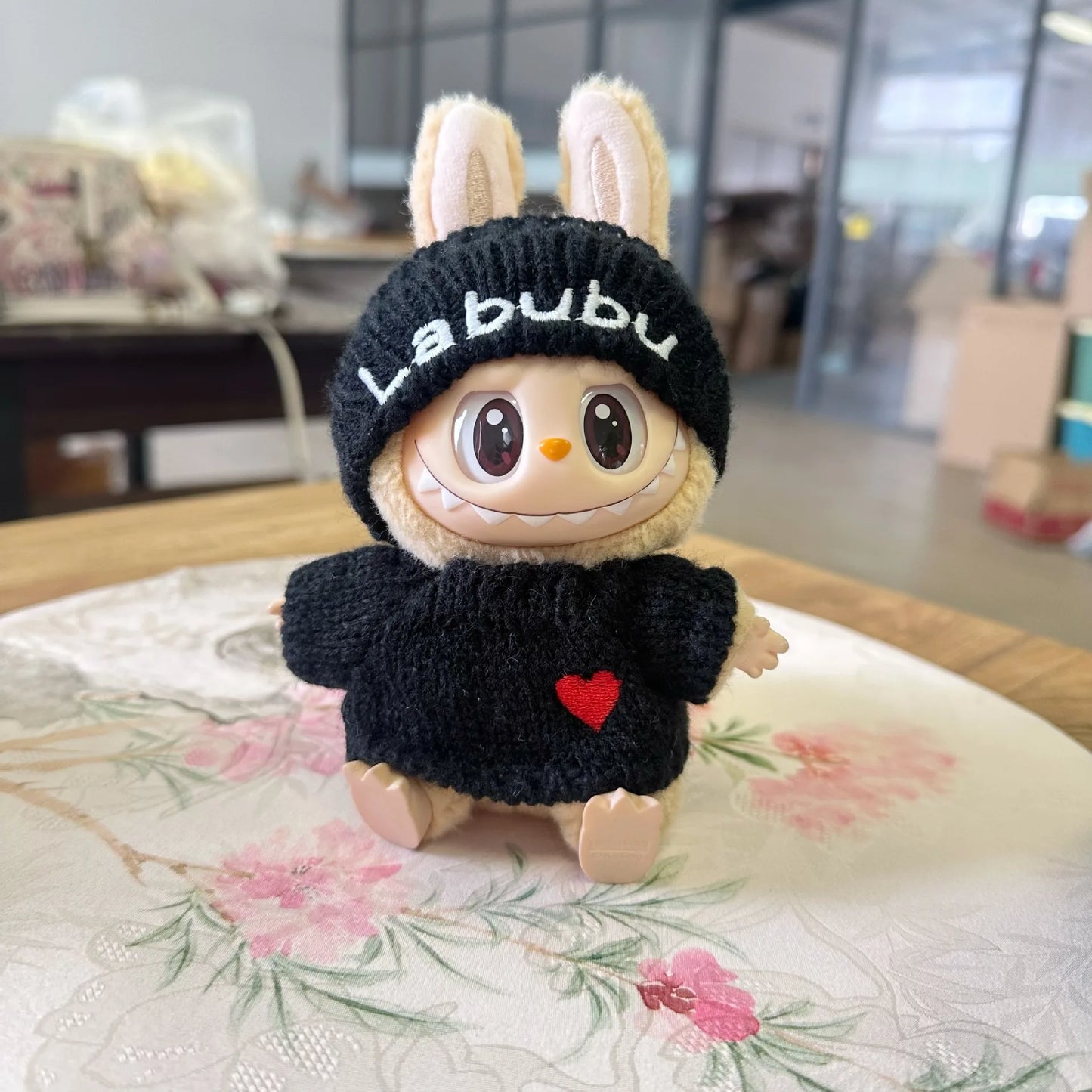 17cm Labubu I II Cute Plush Doll'S Clothes Idol Dolls Sitting Party Christmas Clothing Sweater Accessories For Korea Kpop Exo