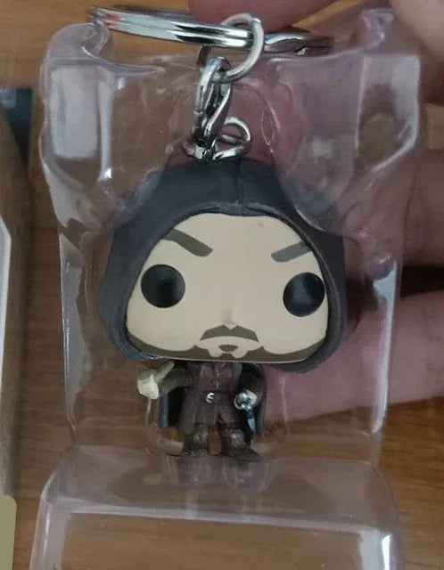 FUNKO NEWest arrival keychain with retail box The lord of the ring Aragorn Exclusive Action Figures Toys for Kids Gift