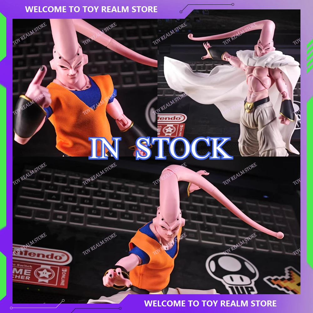 IN STOCK Anime Shf Son Gohan Figurine White Long Cape Clothes Accessory Orange Fake Two Piece Vest Toys For Figurine Body