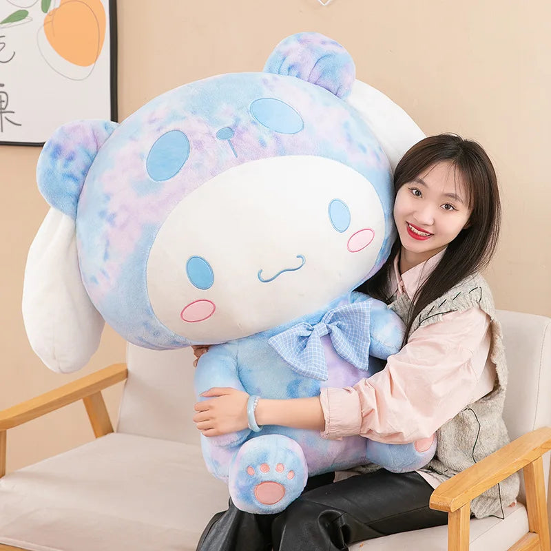 70cm Sanrio My Melody Kuromi Cinnamoroll Plush Doll Kawaii Big Size Dog Plushies Soft Stuffed Toy Cute Pillow Girl Birthday Gift