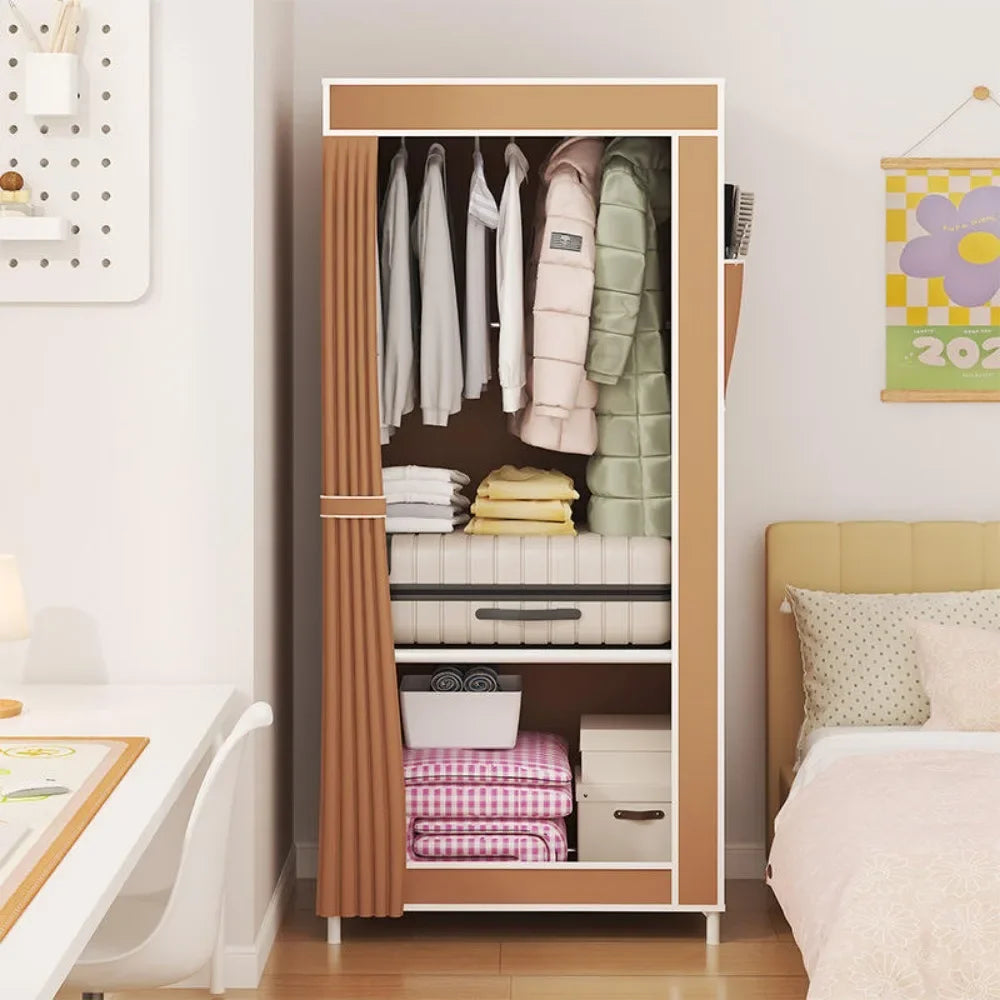 Simple Wardrobes Non-Woven Cabinet High-Capacity Fabric Wardrobe Standing Modern Storage Cabinet Bedroom Furniture Wardrobe