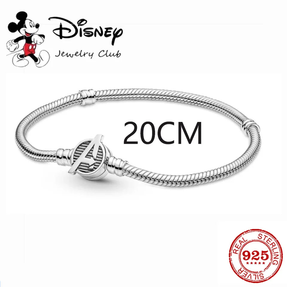 925 Silver Disney 100th Princess Pumpkin Cart Mickey Minnie Dumbo Charm Stitch Beads Fit Original Pandora Bracelets DIY Jewelry